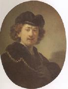 REMBRANDT Harmenszoon van Rijn Self Portrait with a Gold Chain (mk05) oil painting artist
